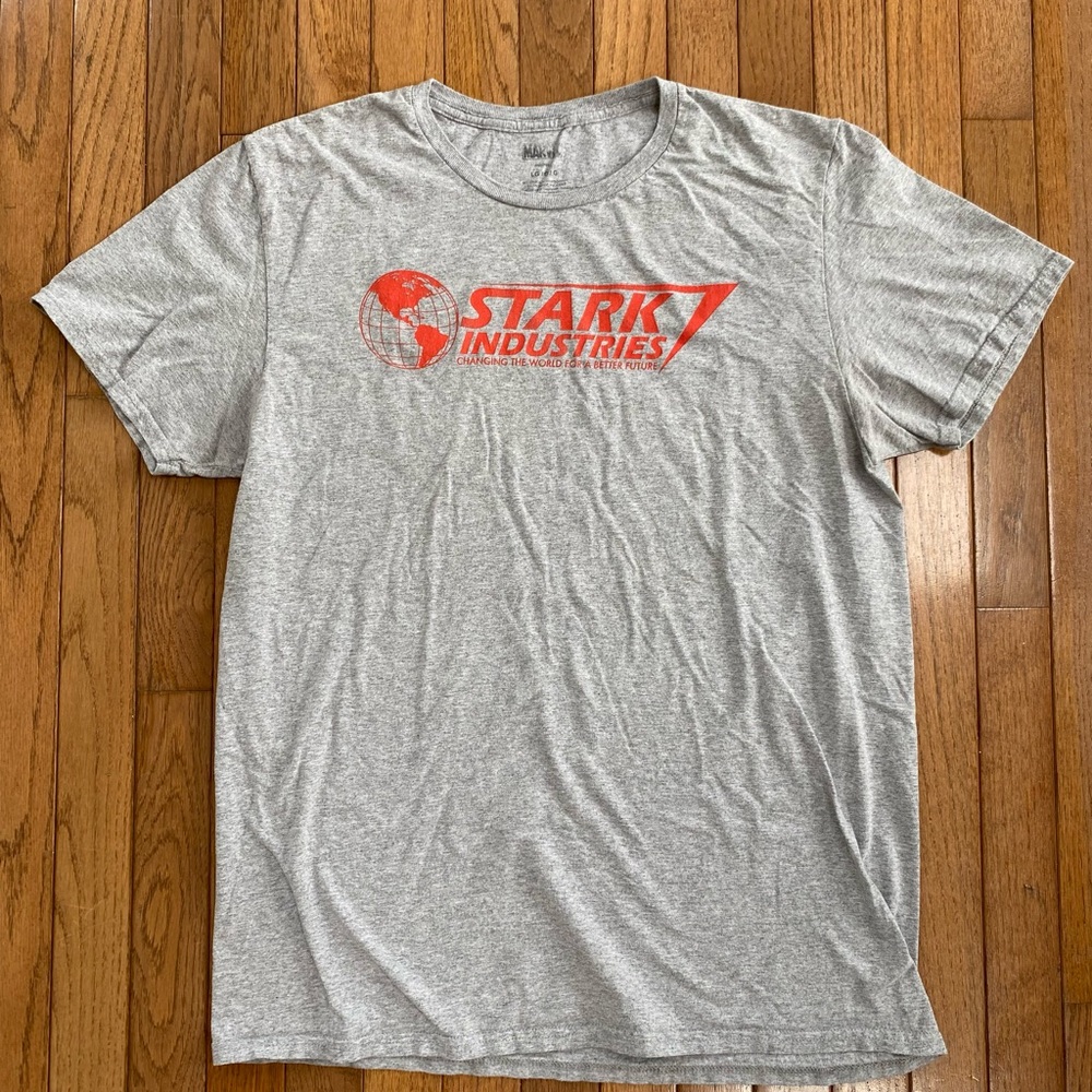 Grey Marvel Stark Industries T-Shirt